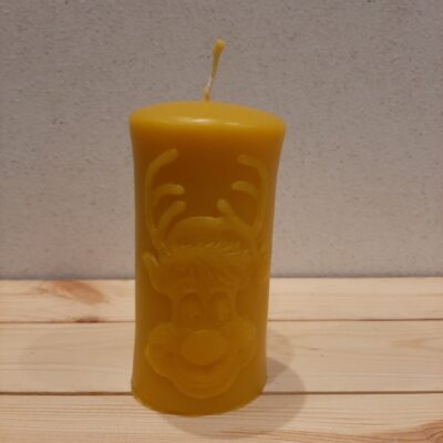 Walec z reniferem  - wys. 12 cm