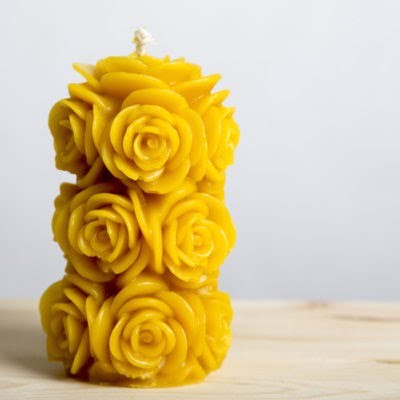 Przekwitła róża - wys. 13 cm, śr. 6 cm