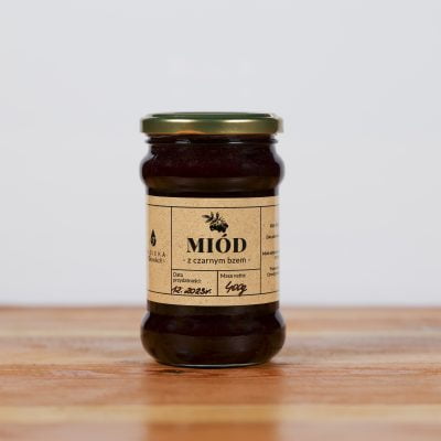 Miód z czarnym bzem - 600g