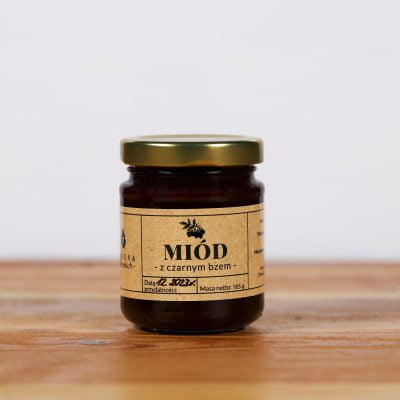 Miód z czarnym bzem -165 g