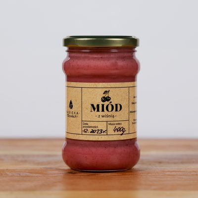 Miód z wiśnią - 600g