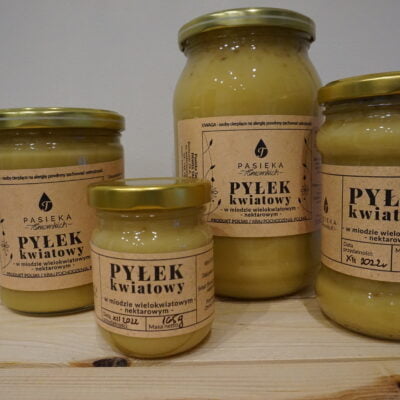 Pyłek kwiatowy w miodzie wielokwiatowym nektarowym -165g