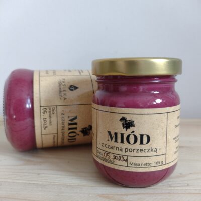 Miód  z czarną porzeczką - 165 g