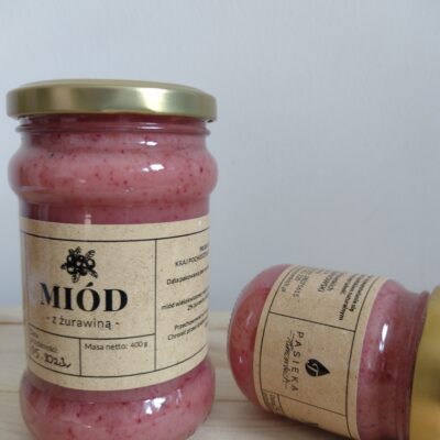 Miód z żurawiną - 400g